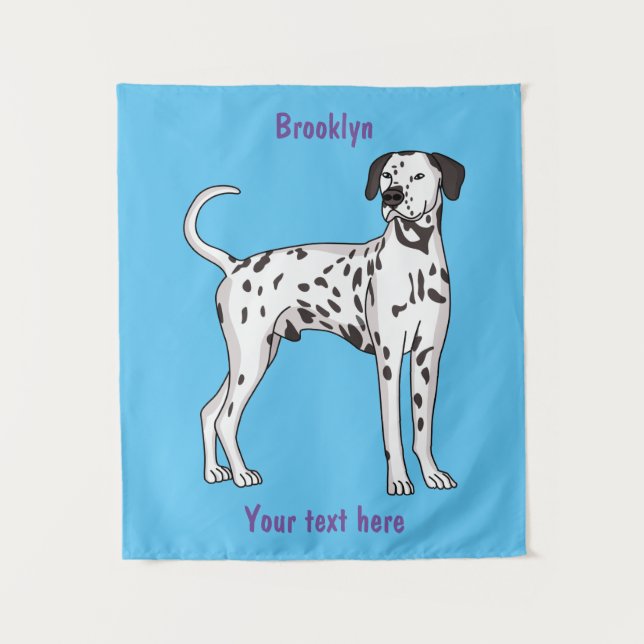 Dalmatian dog cartoon tapestry (Front)