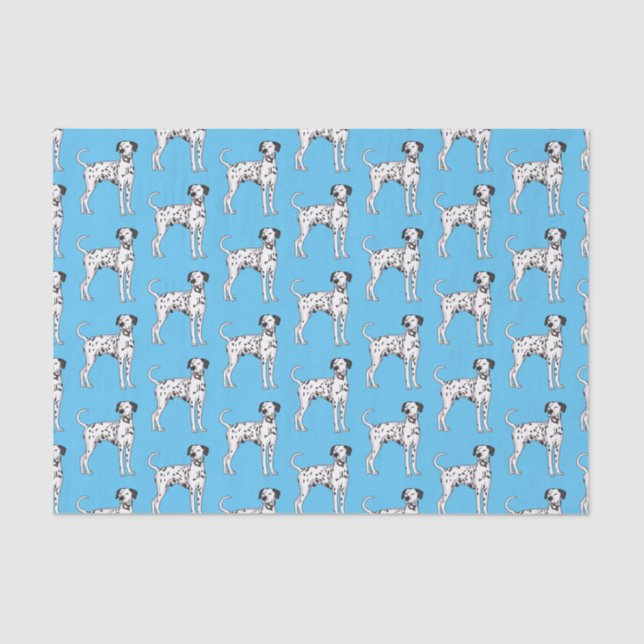 Dalmatian dog cartoon tissue paper (Front)