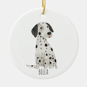 Dalmatian Dog Ceramic Tree Decoration