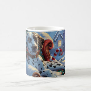 Dalmatian Dog Christmas Festive Coffee Mug