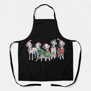 Dalmatian Dog Christmas Lover Xmas Dog Mum Apron
