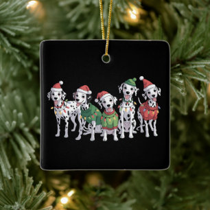 Dalmatian Dog Christmas Lover Xmas Dog Mum Ceramic Ornament