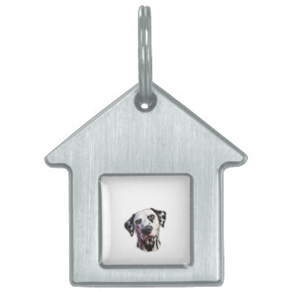Dalmatian Dog Create Your Own Custom Text  Pet ID Tag