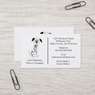 Dalmatian Dog Design Boarding Kennels Business Card