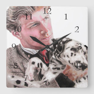 Dalmatian Dog Dogs Art Animal Childs Nursery Clock
