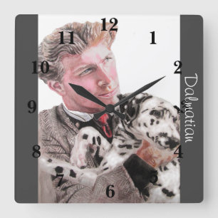 Dalmatian Dog Dogs Art Animal Childs Nursery Clock