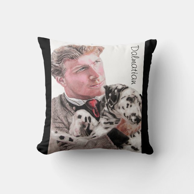 Dalmatian Dog Dogs cute Animal Spotty  Cushion (Front)