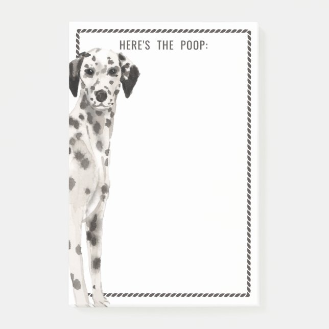 Dalmatian Dog | Funny Quote or Change Text Post-it Notes (Front)