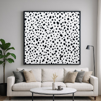Dalmatian Dog Fur Pattern Poster