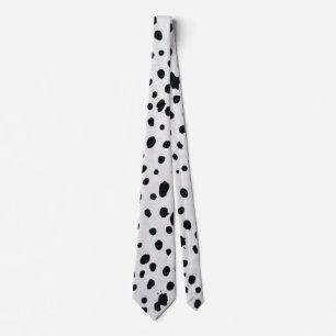 Dalmatian Dog Fur Pattern Tie