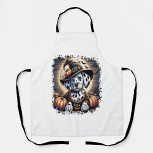 Dalmatian Dog Halloween Apron