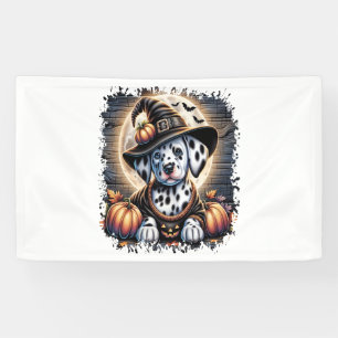 Dalmatian Dog Halloween Banner
