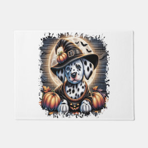 Dalmatian Dog Halloween Doormat