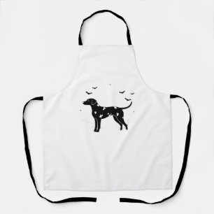 Dalmatian Dog – Halloween Moon Silhouette Classic  Apron