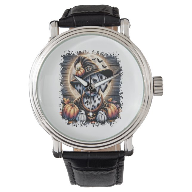 Dalmatian Dog Halloween Watch (Front)