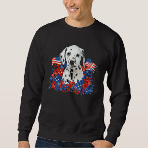Dalmatian Dog Happy Independence Day July 4th Sweatshirt