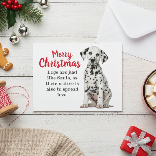 Dalmatian Dog Holiday Card (Dalmatian Dog Holiday Card)