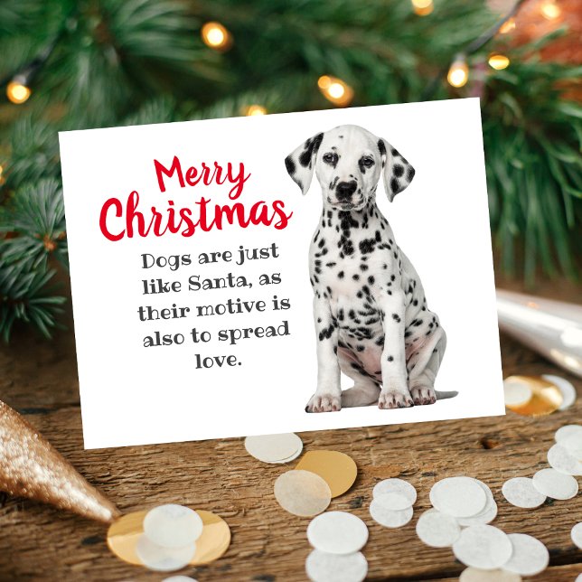 Dalmatian Dog Holiday Card (Dalmatian Dog Holiday Card)