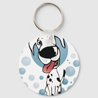 Dalmatian dog key ring