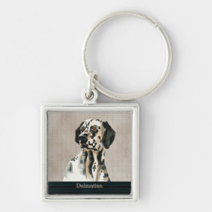 Dalmatian Dog Keychain