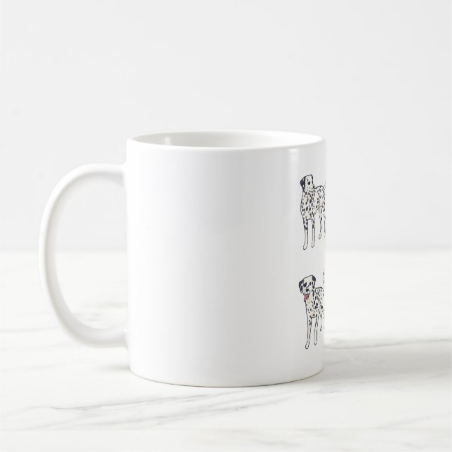 Dalmatian dog Magic Coffee Mug (Left)