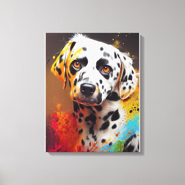 Dalmatian Dog Pet Cute Adorable Animal Companion Canvas Print (Front)