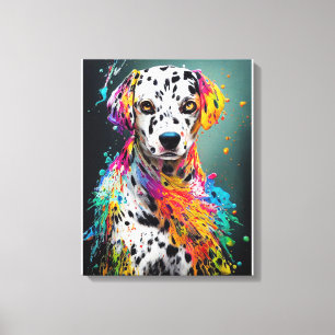 Dalmatian Dog Pet Cute Adorable Animal Companion Canvas Print