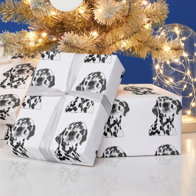 Dalmatian Dog Pet  Wrapping Paper (Holidays)