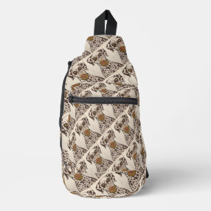 Dalmatian Dog Print Cut Sew Sling Bag