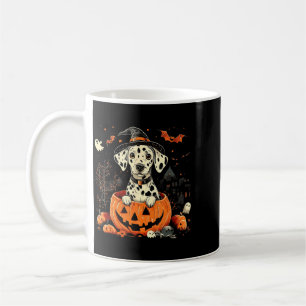 Dalmatian Dog Pumpkin Halloween Thanksgiving Men Coffee Mug