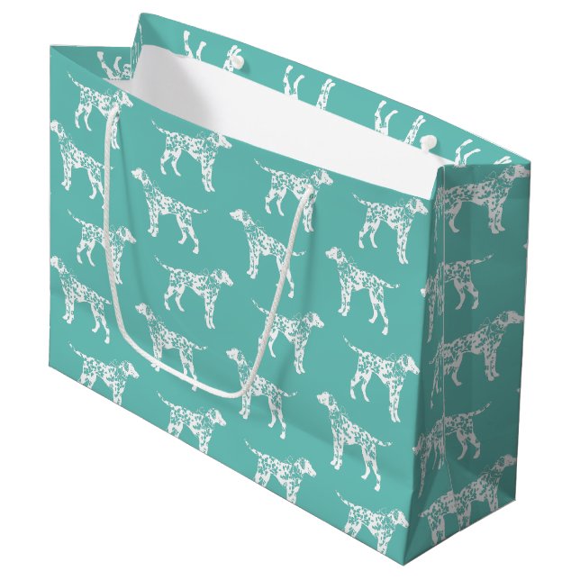Dalmatian Dog Puppy Large Gift Bag (Front Angled)