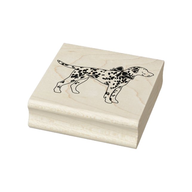 Dalmatian Dog Puppy Rubber Stamp (Stamp)