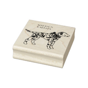 Dalmatian Dog Puppy Rubber Stamp