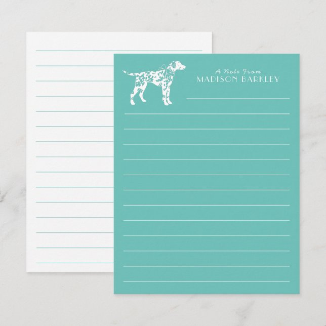 Dalmatian Dog Puppy Thank You Card (Front/Back)