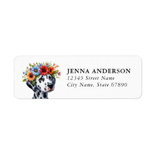 Dalmatian Dog Return Address Labels