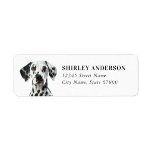 Dalmatian Dog Return Address Labels