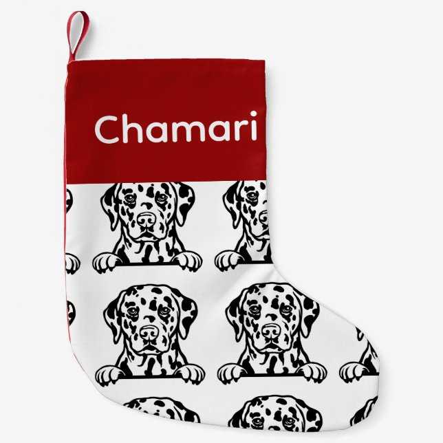 Dalmatian dog socks Customised dog Socks - Put Y (Front)