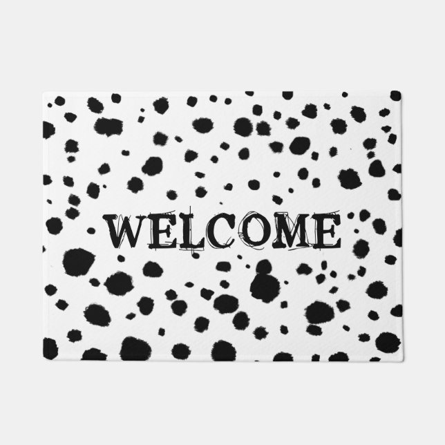 Dalmatian Dog Spots | Custom Welcome Mat (Front)
