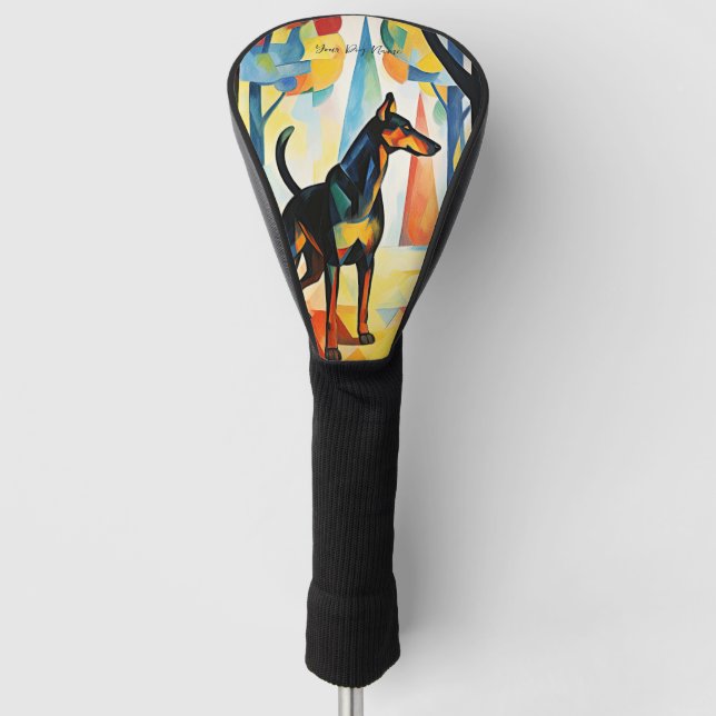 Dalmatian dog walking in the park 01 - Madeleine M Golf Head Cover (Front)