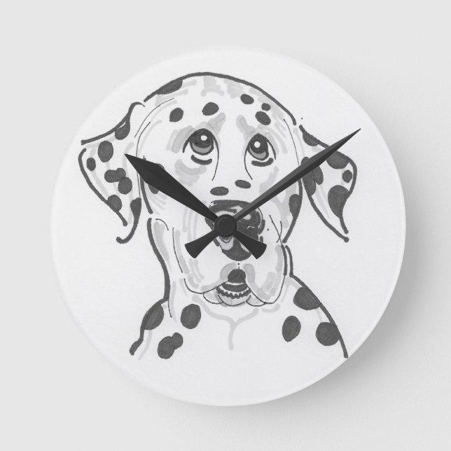 Dalmatian Dog Wall Clock (Front)