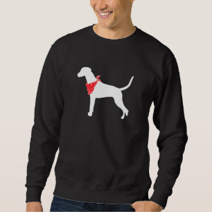 Dalmatian Dog Wearing Red Bandanna Sweatshirt