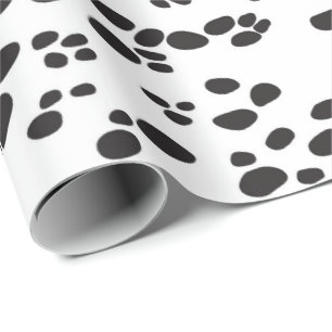 Dalmatian DOG   White & Back Wrapping Paper