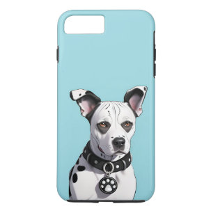 Dalmatian Dog with Black Spots and Collar iPhone 8 Plus/7 Plus Case