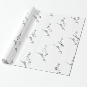 Dalmatian dog wrapping paper