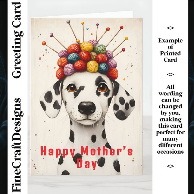 Dalmatian Dog Yarn Ball Crown CX8 Custom Mother Card (Creator Uploaded)