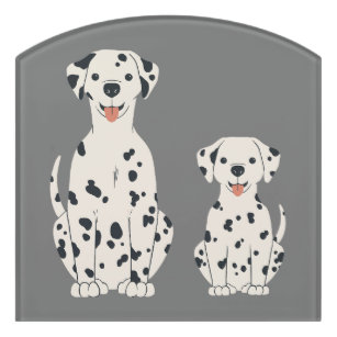 Dalmatian dogs design door sign