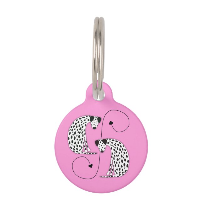 Dalmatian dogs Pet ID tag (Front)