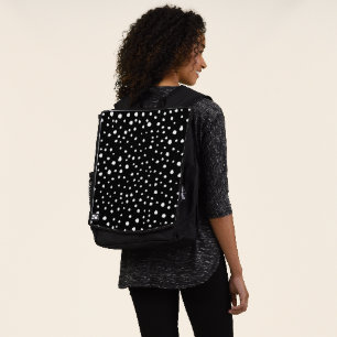 Dalmatian Dots, Dalmatian Spots, Black and White Backpack