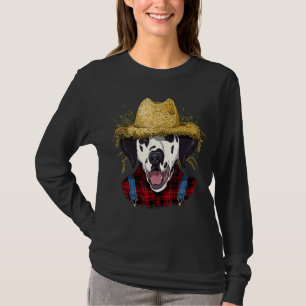 Dalmatian Farmer Farming Agriculture Puppy Pet Dog T-Shirt