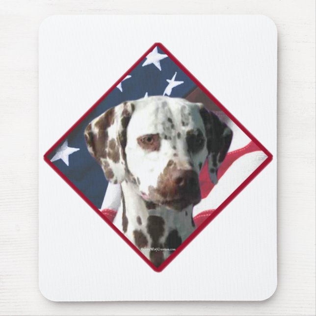 Dalmatian Flag 2 Mouse Mat (Front)